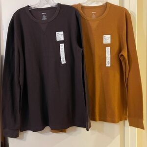 NWT Set of 2 Mens Sonoma’s Supersoft Thermal Long Sleeve Sz XL
